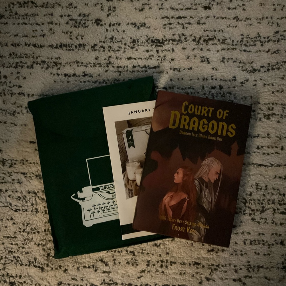 Bookish Box Court of Dragons Signed Painted Edges
